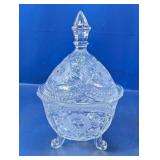(1) Cut Crystal Pedestal Candy Dish