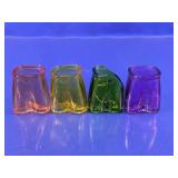 Art Glass Mini Tumblers Assorted Colors