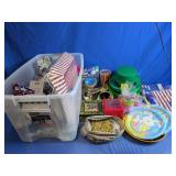 Mixed Holiday Party Supplies & Decor Lot