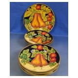 Casa Vero by ACK Hand Painted Fruit Plates