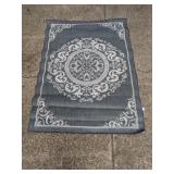 Dream Home 5x7 Outdoor Area Rug Gray