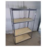 4-Tier Heavy-Duty Metal & Wood Storage Shelving