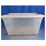 Clear Plastic Storage Bin with Lid