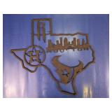 Texas Shape Metal Wall Art Cutout