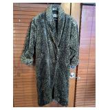 Vintage Donnybrook Leopard Print Faux Fur Coat
