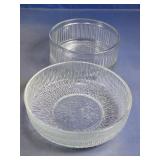 Clear Glass Serving Bowls Assorted Sizes