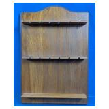 Wood Wall-Mounted Spoon Display Rack
