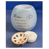 Mother Ceramic Candle Pot & Tealight Set
