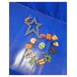 Seasonal Wood Star Hanging Decor with Charms