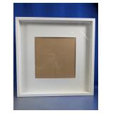 White Wood Square Shadow Box Picture Frame