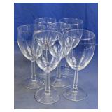 Clear Stemmed Wine Glasses Set