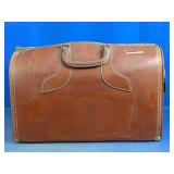 Brown Leather-Like Doctor Style Bag