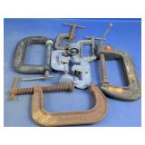 Vintage C-Clamps & Pipe Clamps Assortment