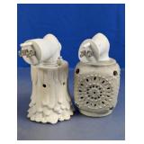 (2)Vintage Ceramic Plug-In Scented Oil Warmers