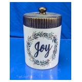 Joy Stoneware Canister with Lid