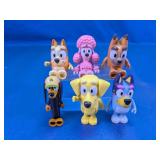 Bluey Character Plastic Toy Figures Lot