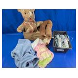 Mixed Plush Toys Blanket & Hangers Lot