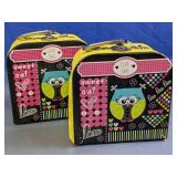Owl Print Cardboard Lunch Boxes