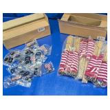 American Flag Decor & Keychain Lot