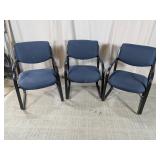 Blue Guest Chairs Set