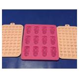 (3) Silicone Candy & Chocolate Molds