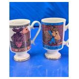 (2) Zodiac Pisces Capricorn Mugs