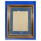 Wood Framed Glass Picture Frame w/ Mat