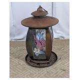 (1) Decorative Metal Bird Feeder Lantern