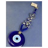 Blue Evil Eye Hanging Glass Bead Ornament