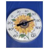 (1) Springfield Sunflower Wall Thermometer
