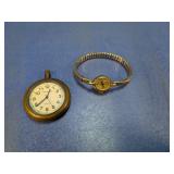 (2)Milan Pocket Watch & Vintage Timex Wristwatch