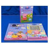(3)Peppa Pig Interactive Book & Story Treasury Lot