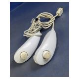 White Wired Game Controllers