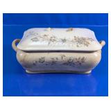 Floral Ceramic Covered Serving Dish