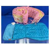 Skip Hop Changing Pad & Pink Crib Bumper