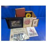 Mixed Framed Art Book & Decor Lot