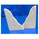 (2)Scalloped Wooden Shelf Brackets