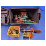 Assorted Hand Tools and Hardware Organizer Lot