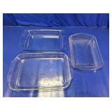 Glass Baking Dish Set Pyrex & Floral