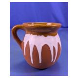 Brown Drip Glaze Glass Mug