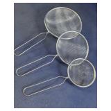 Metal Mesh Strainers Set
