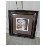 Framed Sepia Venice Archway Art Print