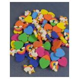 Assorted Novelty Shape Erasers Lot