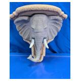 Elephant Head Wall Shelf Decor