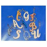 Handmade Resin Initial Keychains