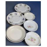 Assorted Floral Saucers