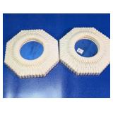 White Textured Framed Wall Mirrors