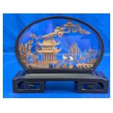 Cork Carving Diorama in Glass