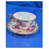 Royal Sealy China Floral Teacup Saucer Set