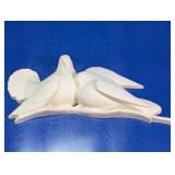 White Dove Wall Plaque Hanging Decor